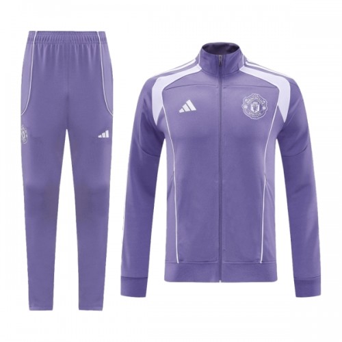 Manchester United Trainingsjack Pak 2025-26 Purper - Heren Manchester United Trainingsjack Pak 2025-26 Purper - Heren